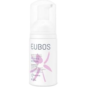 EUBOS Intimate Woman Schuimdouche, schuimende verzorging voor de vrouwelijke intieme zone, ondersteunt de natuurlijke pH-waarde, ongeparfumeerd, 100 ml