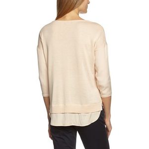 edc by ESPRIT Fab Mix Sweater dames T-shirt - beige - 40