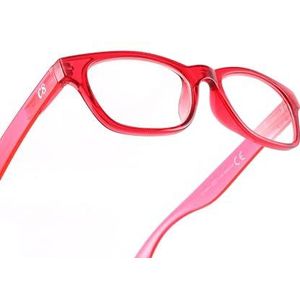 Corpo-otto Leesbril Classic rood-lichtrood +2,50, rood-lichtrood, 2.5 Diottria