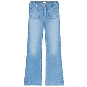 Flare-Jeans - Blauw - Denim - Hoge Taille - Medium-Stretch