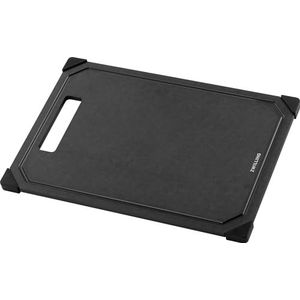 ZWILLING Snijplank 31 x 21 cm van houtvezel, vezelhout, met sapgoot, antislip, vaatwasmachinebestendig, zwart