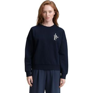 TOM TAILOR Denim Sweatshirt voor dames, 10668 - Sky Captain Blue, XXL