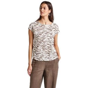 Street One - Dames Shirt - Bruin - Grafisch Patroon
