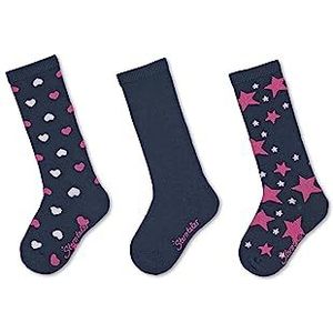 Sterntaler meisjes sokken kniekousen 3-pack harten