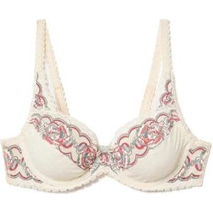 Playtex Flower Elegance Damesbeha met beugel van kant, 1 stuk, Meerkleurig, 100E