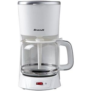 Brandt CAF1318S koffiezetapparaat met timer, 1000 W, wit/zilver