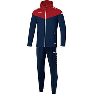 Jako Heren trainingspak polyester Champ 2.0 met capuchon, marine/chili rood, L, M9420