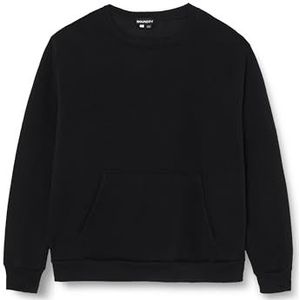 Bondry Gebreid sweatshirt voor heren met ronde hals polyester zwart maat XL, zwart, XL