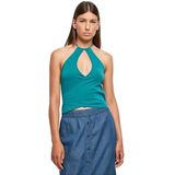 Urban Classics - Short Wrapped Neckholder - Mouwloze Top - Blauw