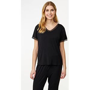 CCDK Copenhagen CCDK Jordan T-shirt met korte mouwen voor dames, zwart pajama top, X-Large