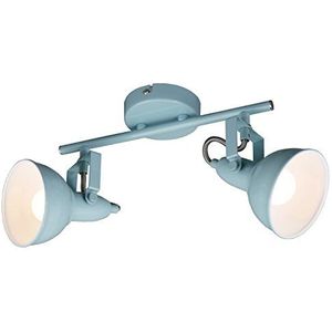 BRILONER - Plafondlamp vintage draaibaar, E14-fitting, max. 40 watt, plafondlamp, lamp, woonkamerlamp, slaapkamerlamp, keukenlamp, plafondspot, 30,4 x 10 x 18,1 cm, mint-wit
