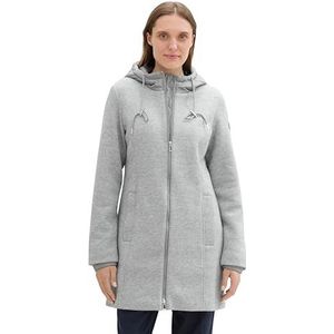 TOM TAILOR Damesmantel, 21373 - Medium Silver Grey Melange, XXL