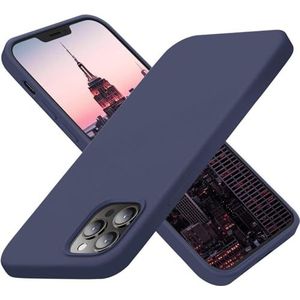 T Leaves Hoesje compatibel met iPhone 12 Pro Max - ultradunne siliconen beschermhoes - 16,7 cm - marineblauw