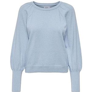 ONLY Gebreide damestrui ONLASTA gebreide trui, Cashmere Blue, L