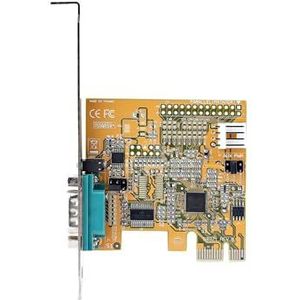 StarTech.com 1 Port PCI Express RS232 Seriële Kaart, PCIe naar Serial RS232 DB9 Adapter Kaart, 16C1050 UART, Standaard of Low Profile, COM Retentie, Windows/Linux (11050-PC-SERIAL-CARD)