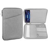 MoKo 12.9 Inch Tablet Sleeve Bag, Compatible with 13 Inch New iPad Pro M4 & Air M2 2024, iPad Pro 12.9 inch M2&M1, Galaxy Tab S8+/S9+ 12.4"", Waterproof Bag Carrying Case with Pocket, Light Gray