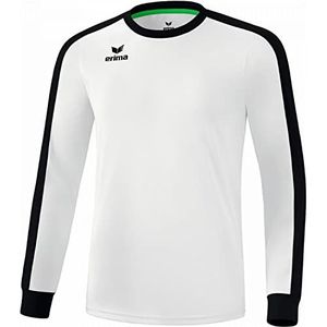 Erima uniseks-volwassene Retro Star shirt lange mouwen (3142102), wit/zwart, L
