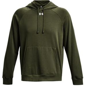 Under Armour Sweatshirt heren Ua Rival Fleece Hoodie , Marine Od Groen / / Wit , XXL
