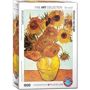 Twaalf zonnebloemen door Vincent van Gogh 1000-delige puzzel
