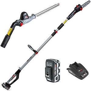 Sprint 18PSHK 18 V li-ion 20 cm accu takkenzaag & 41 cm heggenschaar 2-in-1 set, Powered by Briggs & Stratton, 5,0 Ah accu en oplader inbegrepen, telescopische steel, 5 jaar garantie, 1688107