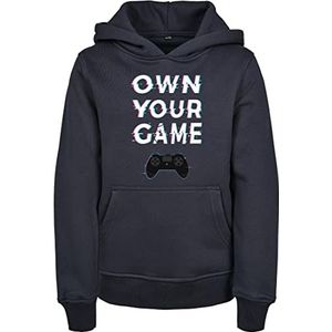 Mister Tee Jongens Kids Own Your Game Hoody Sweatshirt met capuchon, Donkerblauw, 110/116 cm