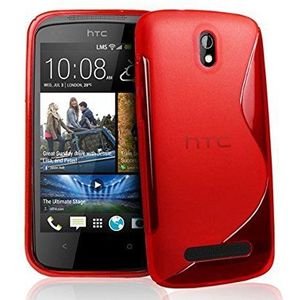 Bluetrade BT-TPU-HD500R hoesje TPU S-type voor HTC Desire 500 rood
