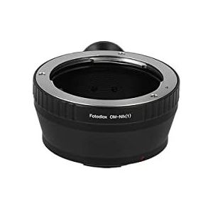 Fotodiox Lens Mount Adapter, Olympus OM Zuiko Lens naar Nikon 1-serie camera, geschikt voor Nikon V1, J1 spiegelloze camera's