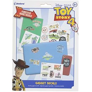 Paladone Toy Story Gadget Decals | 4 Vellen Vinyl Stickers | Waterdicht en Re-Positional