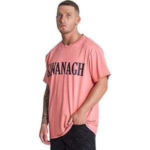 Gianni Kavanagh Peach Kavanagh Oversized T-shirt voor heren, perzik, XS