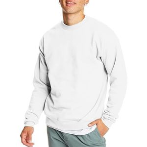 Hanes Sweatshirt voor heren, 1 stuks, wit - 1 verpakking, XXL