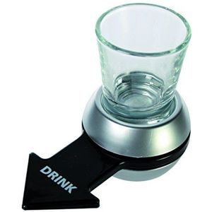 Out of the blue 93/2047 - drinkspel, pijldraaien met shooter glas en basis, pijl voor ongeveer 50 ml, 10,5 cm