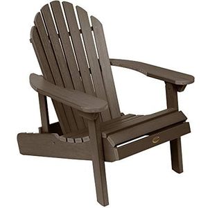Highwood AD-CHL1-ACE Hamilton gemaakt in de V.S. Adirondack stoel, volwassen grootte, verweerde eikel