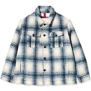 s.Oliver Big Size Herenjas met lange mouwen, Dark Blue Check, XXL