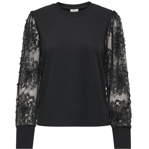 Jdy Fairview Life L/S Sweat JRS Noos, zwart, L