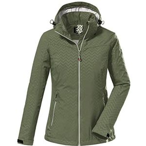 killtec Women's Softshelljack met afritsbare capuchon - KOS 176 WMN SFTSHLL JCKT, olive, 40, 38390-000