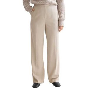 Scotch & Soda Edie - Gabardine broek met hoge taille en wijde pijpen, Plaza Taupe U292, 24W / 30L