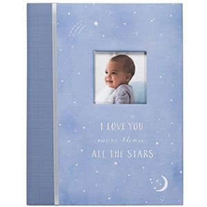 Carter's B2-16232 Blauw Alle Sterren Geslacht Neutraal Babygeheugenboek voor pasgeborenen, 60 pagina's