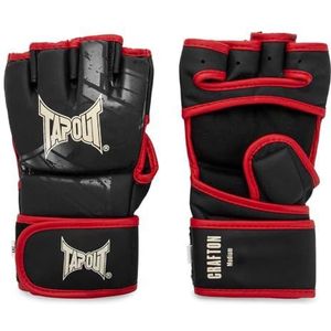 Tapout MMA-trainingshandschoenen van kunstleer (1 paar) Crafton, zwart/rood/ecru, L, 960004
