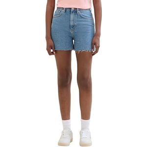 TOM TAILOR Denim bermuda jeans shorts voor dames, 10119 - Used Mid Stone Blue Denim, XL