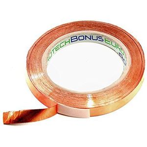 BONUS Eurotech PPI91.15.0019/033A koperband, geleidend kunsthars, lengte 33 m x breedte 19 mm x totale dikte 0,060 mm