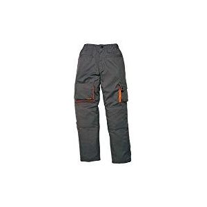 Panoply Workwear Mach2-broek voor heren, werkbroek met kniebeschermzakken, klein, taille 66-76 cm, 78,7 cm, been grijs met oranje bies, Grijs Met Oranje Trim, Small - 26""-30"" Waist - 31"" Leg