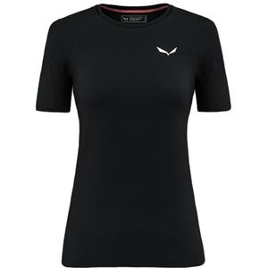 T-shirt - Korte Mouwen - Merino Wol - Zwart - Voor Dames