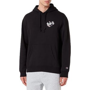 Champion Rochester 1919 Graphic Gallery - Heavy Powerblend Fleece Capuchontrui Zwart, L Heren FW23, Zwart, L