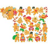 Baker Ross peperkoek schuimrubber stickers voor kunsthandwerk en kunstprojecten voor kinderen, kaarten, feestzakjes en decoraties (120 stuks)