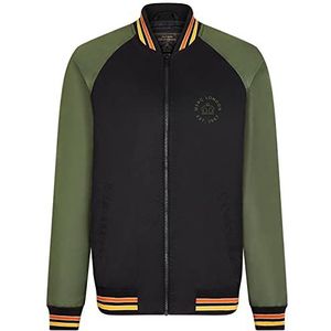 Merc of London Gibson Varsity Jacket voor heren, zwart, L