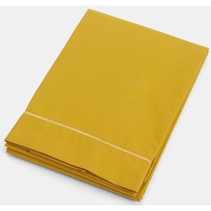 Plain Dyed Mustard Bedlaken, 210 x 280 cm