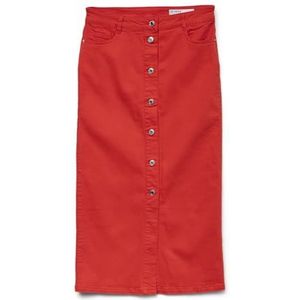 Vero Moda Vmwild Alvida Button Hr 7/8 CLR rok, fiery red, XL
