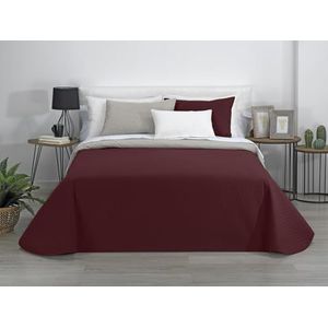 Estoralis | AVA | Omkeerbaar -Boutí-dekbed | Voor alle seizoenen | Kleur - Rood/Beige | Voor 105 cm bed. (200 x 270 cm. Ancho x Alto) | Dekbedovertrek met quilten
