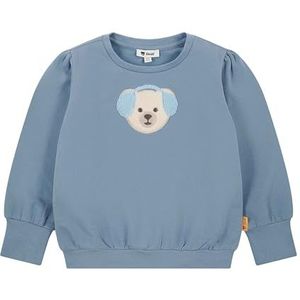 Steiff Sweatshirt EU maat 92 stonewash, sweatshirt met lange mouwen voor kinderen, pullover met lange mouwen, babybovendeel, ideaal basic shirt, comfortabel en zacht, wasmachinebestendig, stonewash,