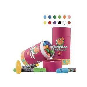 Jar Melo Silky Crayons-12 Colors Washable Rotating Non-Toxic 3 In 1 Effect(Crayon-Pastel-Watercolor); Coloring Gift for Kids; Art Tools; Twistable Slick Crayons; Big Size; Jumbo